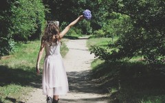 A woman having fun at a wedding.