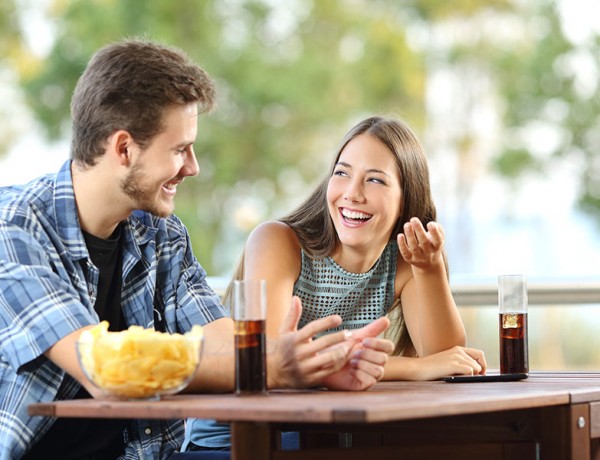 Want to break the ice on a date? Make him or her laugh!