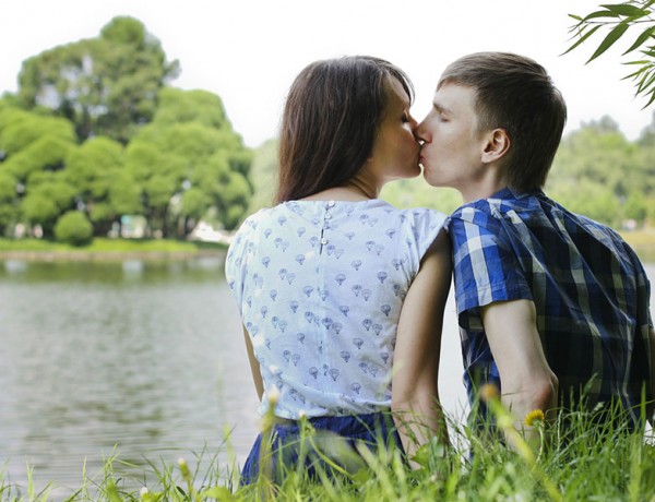 Two people on a first date