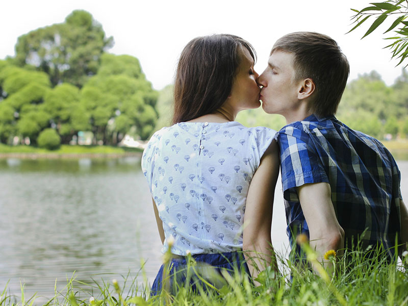 Two people on a first date