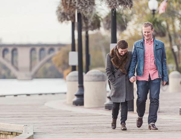 Two people on a first date.