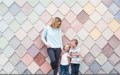A woman with her kids who's thinking of introduce her date to her kids.