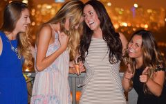 A group of girls in a group who want to meet new people.