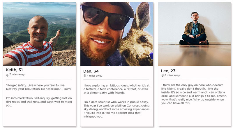 examples of male profiles for dating sites