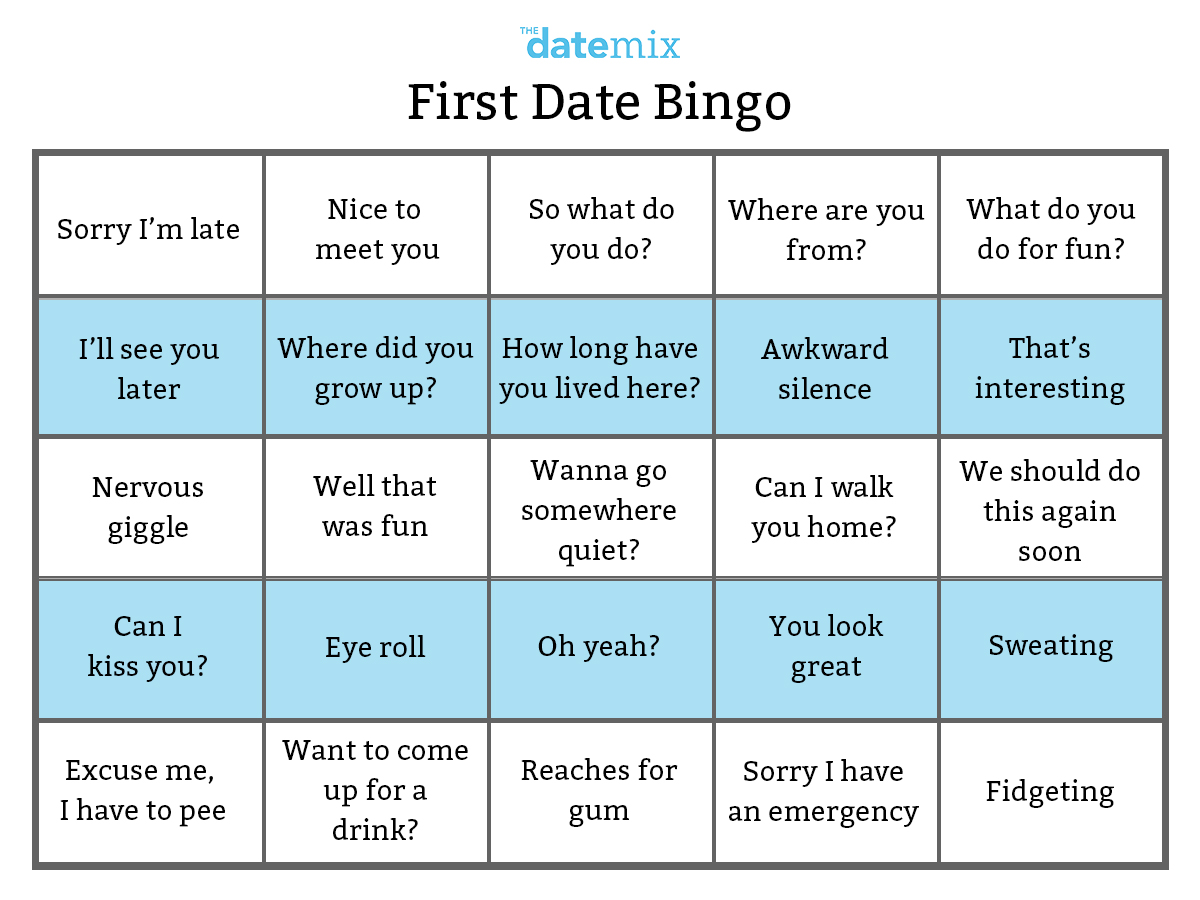 First Date Bingo