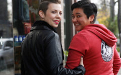 A woman who was wondering, "Am I bisexual?" on a date with another woman because she's finding out by following her attraction.