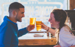 A guy using one of these effective pick up lines to start a conversation with a stranger.