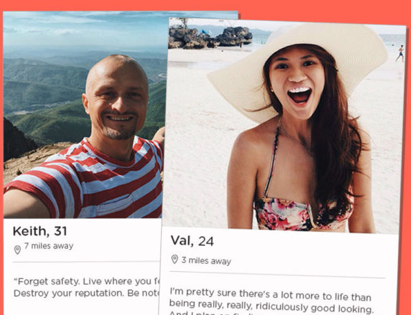 Two Tinder bios screenshots.