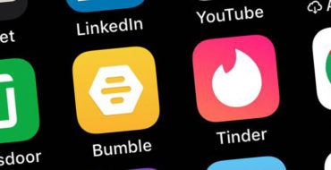 A screenshot of someone's phone with the Bumble Tinder apps on it.
